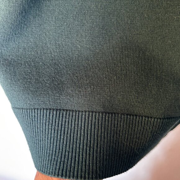 Calvin Klein Forest Green Soft Sweater Gold Button Detail Womens Size M - Picture 3 of 8
